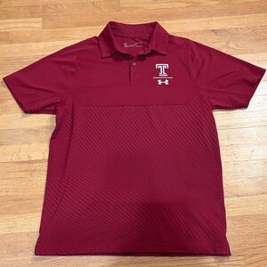 Under Armour Men's Maroon Polo Shirt- Temple University